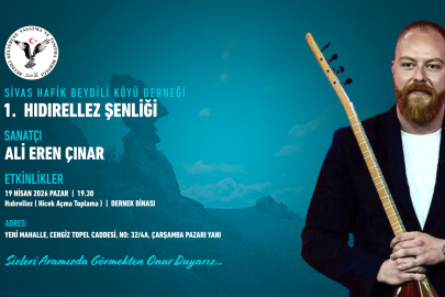 Hıdırellez Coşkusu Başlıyor: Ali Eren Çınar Sahne Alacak