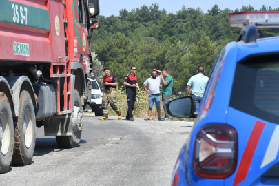 Urla Balıklıova’da orman yangını alarmı