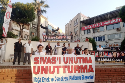 Madımak Katliamı'nda yitirilen canlar Aliağa'da anıldı!