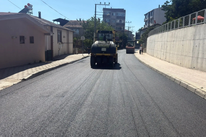 Kocaeli Gebze’de asfalt çalışması tamamlandı