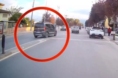 Düzce'de trafik güvenliğini tehlikeye attı