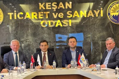 Keşan TSO'da tebrik ziyaretleri sürüyor